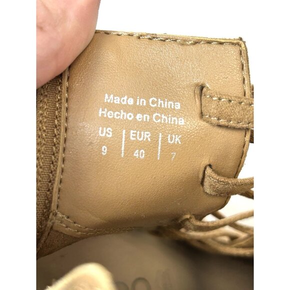 Aldo Womens Tuxedo Suede Pointed Toe Ankle Fashion Boots, Natural,  TAN Size 9 - Picture 13 of 16